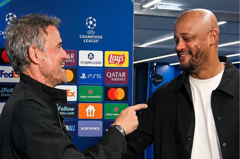 "E patë ndeshjen nga tribunat, nuk ju pëlqeu?", Enrique shkakton të qeshura me Kompanyn